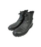 ザラ ZARA ブーツ サイドゴア ショート トラックソール 無地 ブラック サイズ26 QQQ