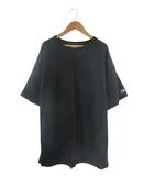 チャンピオン CHAMPION CWSP389 REVERSE WEAVE ヘビーウェイト Tシャツ クルーネック 半袖 刺繍 ロゴ サイズMEDIUM 黒 QQQ