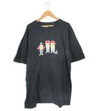 ボルコム VOLCOM Tシャツ カットソー 半袖 プリント ハート ロゴ サイズM 黒 QQQ