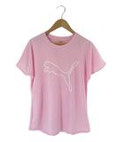 プーマ PUMA プルオーバー Tシャツ スポーツ 半袖 メッシュ地 ロゴ ワンポイント 国内正規 ピンク サイズS QQQ