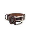 コールハーン COLE HAAN ベルト レザー ハトメ 無地 ブラウン サイズ32/80 QQQ