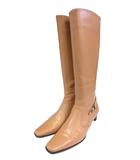 リーガル REGAL ロング ブーツ サイド ファスナー 無地 サイズ 23 1/2 ベージュ QQQ