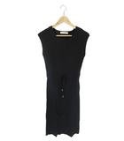 ブージュルード Bou Jeloud ワンピース ニット ノースリーブ タイト ロング丈 無地 ブラック サイズF QQQ