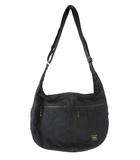 ポーター PORTER ショルダー ボディ バッグ ロゴ アロハ柄 ブラック QQQ