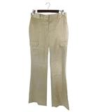 クリスチャンオジャール CHRISTIAN AUJARD パンツ スラックス ロング フレア 無地 ゴールド サイズ40 QQQ