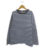 ユニクロ UNIQLO Tシャツ 長袖 ボーダー サイズ M ネイビー 白 QQQ