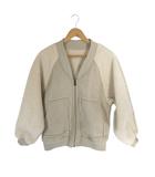 ダブルクローゼット w closet アウター ブルゾン ボア 起毛 リバーシブル スウェード調 ベージュ サイズF QQQ