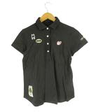 バッドマンコラボ ポロシャツ 半袖 ロゴ ゴルフウエア ブラック 159-926095 サイズ 0 国内正規 QQQ