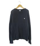 チャンピオン CHAMPION スウェット トレーナー 長袖 刺繍 ロゴ サイズ L ネイビー QQQ