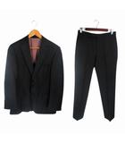 ヒューゴボス HUGO BOSS セットアップ テーラード ジャケット スラックス スーツ シングル 無地 グレー系 サイズ44 QQQ