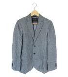 バナナリパブリック BANANA REPUBLIC テーラード ジャケット 長袖 シングルブレスト ボタン 無地 グレー サイズ34 QQQ