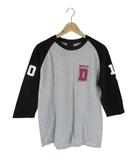  ドラムタオ DRUM TAO ドラマーズ 2019 グッズ プルオーバー ラグラン Tシャツ 七分袖 ロゴ プリント ブラック グレー サイズL QQQ