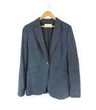 ヒューゴボス HUGO BOSS テーラード ジャケット 長袖 シングルブレスト ボタン 無地 ネイビー サイズ38 QQQ