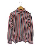 Jack Bunny ジャックバニー プルオーバー ポロシャツ 長袖 ストライプ 刺繍 ロゴ マルチカラー サイズ0 QQQ