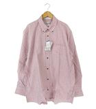 ユキトリイ YUKI TORII シャツ 前開き 長袖 チェック サイズ LL ピンク 系 QQQ