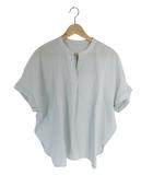 ショコラフィネローブ chocol raffine robe プルオーバー シャツ ブラウス 半袖 無地 ミントグリーン サイズF QQQ