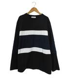CERONIAS セロニアス Tシャツ ボーダー 長袖 切替 ワッフル地  パイル地 黒 ネイビー 白 サイズ LL QQQ