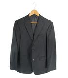 バーバリーブラックレーベル BURBERRY BLACK LABEL ブラックレーベル BLACK LABEL テーラードジャケット ビジネス シングル ストライプ ブラック 38L QQQ