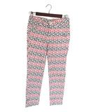 パーリーゲイツ PEARLY GATES パンツ スラックス ロング ゴルフ ウェア スポーツ 総柄 ロゴ 刺繍 マルチカラー サイズ00 国内正規 QQQ