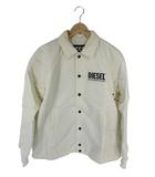 ナイロン ジャケット ウインドブレーカー 中綿 ボタン ロゴ 刺繍 無地 ホワイト サイズXS QQQ