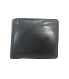 財布 サイフ 二つ折り ウォレット 小銭入れ レザー調 ロゴ 型押し 裏地 無地 ブラック QQQ