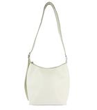 ユニクロ UNIQLO ショルダー バッグ スクエア レザー調 合成皮革 無地 ホワイト QQQ