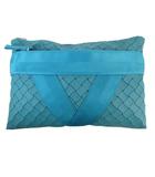 ボッテガヴェネタ BOTTEGA VENETA ポーチ クラッチ バッグ ドキュメント ファスナー ラバー トレチャート 無地 679715v1dw1 ブルー系 QQQ