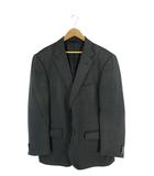 ヒロココシノ HIROKO KOSHINO テーラード ジャケット 長袖 ビジネス スーツ シングル 2B 無地 グレー QQQ