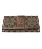 長財布 財布 ウォレット モノグラム 柄 ベージュ ブラウン ゴールド カラー QQQ ☆AA★