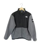 ザノースフェイス THE NORTH FACE NA72051 フリース ジャケット ジップアップ 起毛 ボア ロゴ ワンポイント ブラック グレー サイズL QQQ