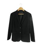 ユニクロ UNIQLO テーラード ジャケット 長袖 無地 サイズ38 黒 QQQ