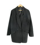 アズールバイマウジー AZUL by moussy チェスター コート 長袖 ボタン 無地 サイズF 黒 QQQ