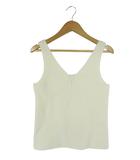 ジーユー GU ビスチェ ニット 無地 サイズ S 白 QQQ