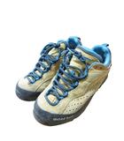 モンベル Montbell トレッキング シューズ 登山 靴 ブーツ サイズ 24.5 cm 水色 ブラウン系 QQQ