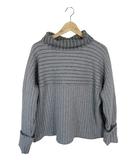 リヴドロワ RIVE DROITE プルオーバー ニット セーター タートルネック 長袖 リブ 無地 ブレー サイズF QQQ