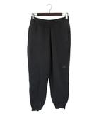 アディダス adidas パンツ スウェット トレーナー ロング 裏起毛 ボア ゴムウエスト ロゴ ブラック サイズM 国内正規 QQQ