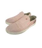 スリッポン スニーカー ローカット ワンポイント ロゴ ラメ ピンク サイズ 23.5 QQQ