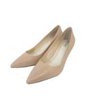 パンプス ハイヒール ポインテッドトゥ 無地 ピンク サイズ6 1/2 QQQ