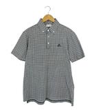 アディダス adidas ゴルフ ウェア ポロシャツ 半袖 チェック サイズ M パープル QQQ
