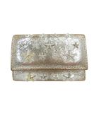 ジミーチュウ JIMMY CHOO キーケース 6連 装飾 スター レザー メタリック シルバー QQQ