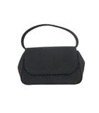 マリクレール MARIE CLAIRE ハンドバッグ ビーズ 装飾 無地 ブラック QQQ