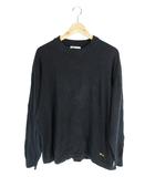 ザラ ZARA プルオーバー スウェット トレーナー 長袖 ワンポイント 刺繍 ブラック サイズXL QQQ