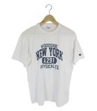 チャンピオン CHAMPION プルオーバー Tシャツ 半袖 プリント ロゴ ホワイト サイズLL QQQ