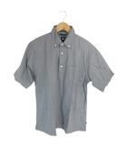 ギャップ GAP プルオーバー ポロシャツ 半袖 千鳥柄 グレー サイズM QQQ