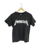 ユニクロ UNIQLO × メタリカ Metallica プルオーバー Tシャツ バンド バンT 半袖 プリント ロゴ ブラック サイズM QQQ