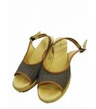 エルエルビーン L.L.BEAN サンダル ハイヒール 無地 ウェッジソール コルクソール サイズ 7M(約24cm) ブルー系 QQQ