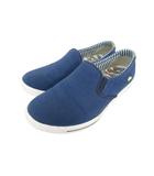 エレッセ ellesse スリッポン シューズ スニーカー ローカット キャンバス地 ワンポイント 無地 ネイビー 22.5cm QQQ