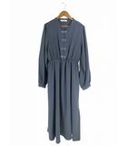 ダブルクローゼット w closet ワンピース 長袖 ロング 無地 サイズM グレー系 QQQ