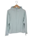 ユニクロ UNIQLO パーカー ジャケット 長袖 フード ジップアップ UVカット 無地 ミントグリーン サイズXL QQQ