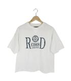 ハニーサックルローズ Honeysuckle Rose プルオーバー Tシャツ 半袖 サイドスリット プリント ホワイト サイズM QQQ